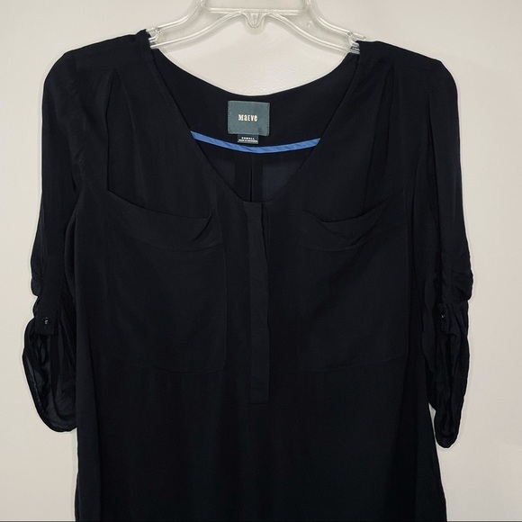 Maeve Black 3/4 sleeve Blouse‎ Size XS - Picture 3 of 10